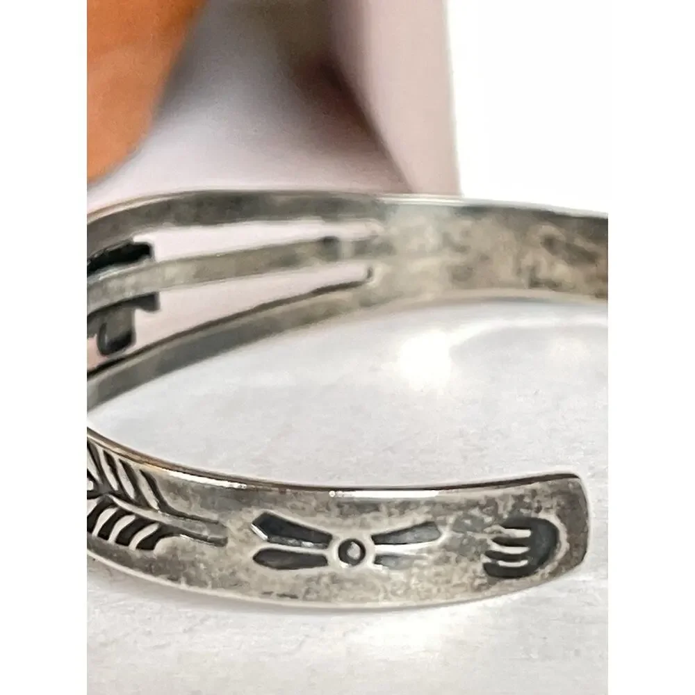 FRED HARVEY ERA Navajo THUNDERBIRD Sterling silver Cuff Bracelet Southwest Small